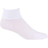 TicTacToe Seamless Toe Triple Roll Socks, Three-pack solid white size 9-11