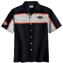 Harley-Davidson&reg; Men&rsquo;s Short Sleeve Colorblocked Garage Shirt. Embroidery. 99043-09VM