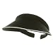 Piping Clip On Visor-Black W36S38C