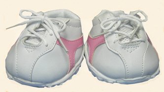31Yak9k1WvL Tennis Shoes with Pink Stripe for 14 18 Make Your Own Stuffed Animals