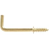 The Hillman Group 3126 Shoulder Hooks Brass, 1-Inch, 15-Pack