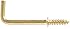 The Hillman Group 3126 Shoulder Hooks Brass, 1-Inch, 15-Pack
