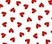 SheetWorld Fitted Sheet (BABYBJÖRN Travel Crib Light) - Primary Hearts Red Woven - Made In USA
