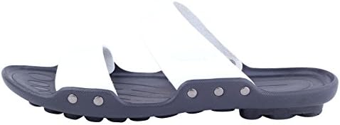 Men's Casual Slipper White Leather Upper 11 M US