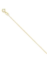 14k Yellow gold Carded Cable Rope Chain