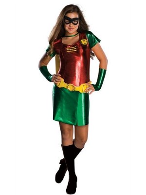  Womens Juniors Robin Costume Teen Titans Medium 7-9