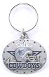 Dallas Cowboys Pewter Oval Keychain
