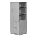 Great Openings LG Freestanding Bookcase Wardrobe Tower with Two File Drawers
