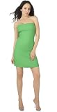 Petite Summery Casual Stretch Tube Dress with Invisible Zipper from Hot Fash Dresses - HARLOW JEAN Green