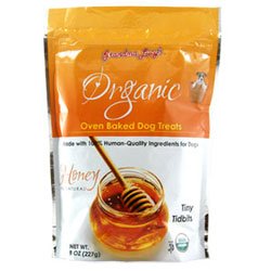 Grandma Lucy's Organic Oven Baked Tiny Tidbits Dog Treats - Honey - 8 Ounce Pouch