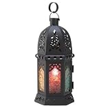 Ornate Metalwork Enchanted Rainbow Lantern Stand