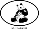 PANDA Oval Bumper Sticker