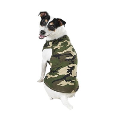 Casual Canine Camo Tank Xsm Multi-Color