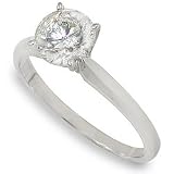 1ctw Round Diamond Solitaire - I2, H-J