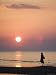 Girl Walking Barefoot on Beach at Sunset, Jurmala Beach Resort, Gulf of Riga, Latvia Photographic Poster Print by Christian Kober, 12x16