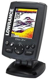 1 - Lowrance Elite-3x Fishfinder - 83/200 khz Transom Mount Transducer