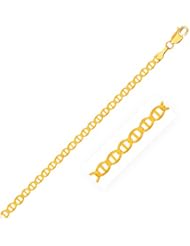 3.2mm 14K Yellow Gold Mariner Link Bracelet
