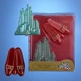 The Wizard of Oz Ruby Slippers & Emerald City Christmas Light Cover Ornament Set