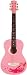 Luna Aurora Faerie Mini Acoustic Guitar, Candy Pink