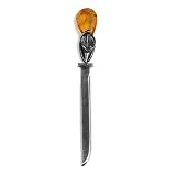 Baltic Honey Amber and Sterling Silver Letter Opener