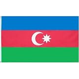 Azerbaijan Flag Polyester 3 ft. x 5 ft.