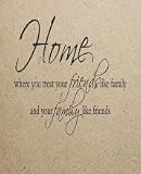Home where you treat your friends like family and your family like friends