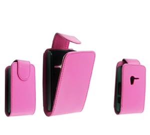 FOR SONY ERICSSON XPERIA MINI X10 STYLISH SMOOTH PINK LEATHER FLIP CASE COVER POUCH