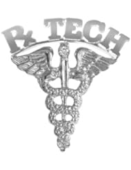 NursingPin - Pharmacy Technician Rx Tech Diamond Graduation Pin in Silver