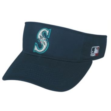 MLB ADULT Seattle MARINERS Home Navy Blue VISOR Adjustable Velcro TWILL