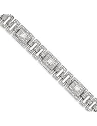 Sterling Silver Pave CZ Bracelet