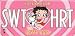 Betty Boop License Plate SWT HRT