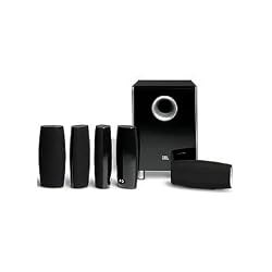 JBL CS6100BG High Performance, complete 6-Piece Home Theater Speaker System with Brackets (Black Gloss)