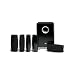 JBL CS6100BG High Performance, complete 6-Piece Home Theater Speaker System with Brackets (Black Gloss)