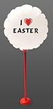 Round Shaped Party Balloon with I Love Easter