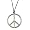 Peace-Zeichen - Anhänger aus Metall