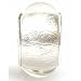TOC BEADZ Silver Foil 9mm Glass Slide-On and Slide-Off Bead