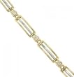 New 14KT 2Tone Gold Link Bracelet - 3/4 Carat Diamond