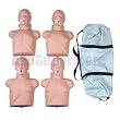 Simulaids Economy Adult Sani Manikin (4 pack) w/Carry Bag - 2145