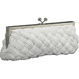 Satin, Pleats, Metal Frame, Rhinestone Closure, Evening Bag Ursula (71 3765) (Silver) 31Yc5fAClrL. SL160 Satin, Pleats, Metal Frame, Rhinestone Closure, Evening Bag Ursula (71 3765) (Silver)