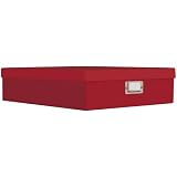 Pioneer Archival Scrapbooking Storage Box with Solid Color Exterior, 13.25