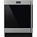 Smeg CVIU338LX Classic Series Built-In Under Counter Wine Cooler 24-Inches with 38 Bottle Capacity, 5 Extension Wine Racks, Digital Control, Left Hand Hinge