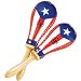 Latin Percussion Puerto Rican Flag Rawhide Maracas