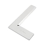 uxcell　 Lスクウェアルーラー 直角定規　125mm x 80mm 　L字型　シルバートーン