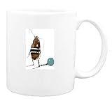 Mug with bug, criminal, insect, cockroach, prisoner, chained
