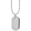 Inox Jewelry Incognito Dog Tag Pendant Necklace