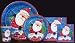 ROOFTOP SANTA PAPER GOODS 48 ct. BEVERAGE NAPKIN