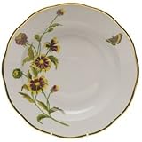 Herend American Wildflowers Indian Blanket Flower Rim Soup Plate