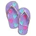 Finders Key Purse Flip Flops with Hearts Key Chain