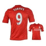 adidas Liverpool Home Torres 9 Shirt 2010 2012 Light Scarlet X-X Large