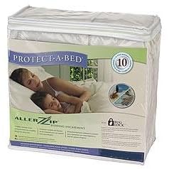 AllerZip Waterproof Bed Bug Proof Zippered Bedding Encasement, Queen Size (Fits 8 - 13 in. H)
